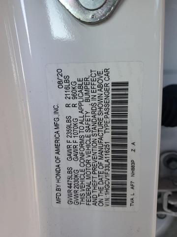 2020 HONDA ACCORD SPO - 1HGCV1F33LA116251