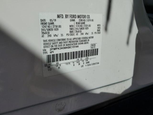 2019 FORD EDGE TITAN - 2FMPK3K98KBC15144
