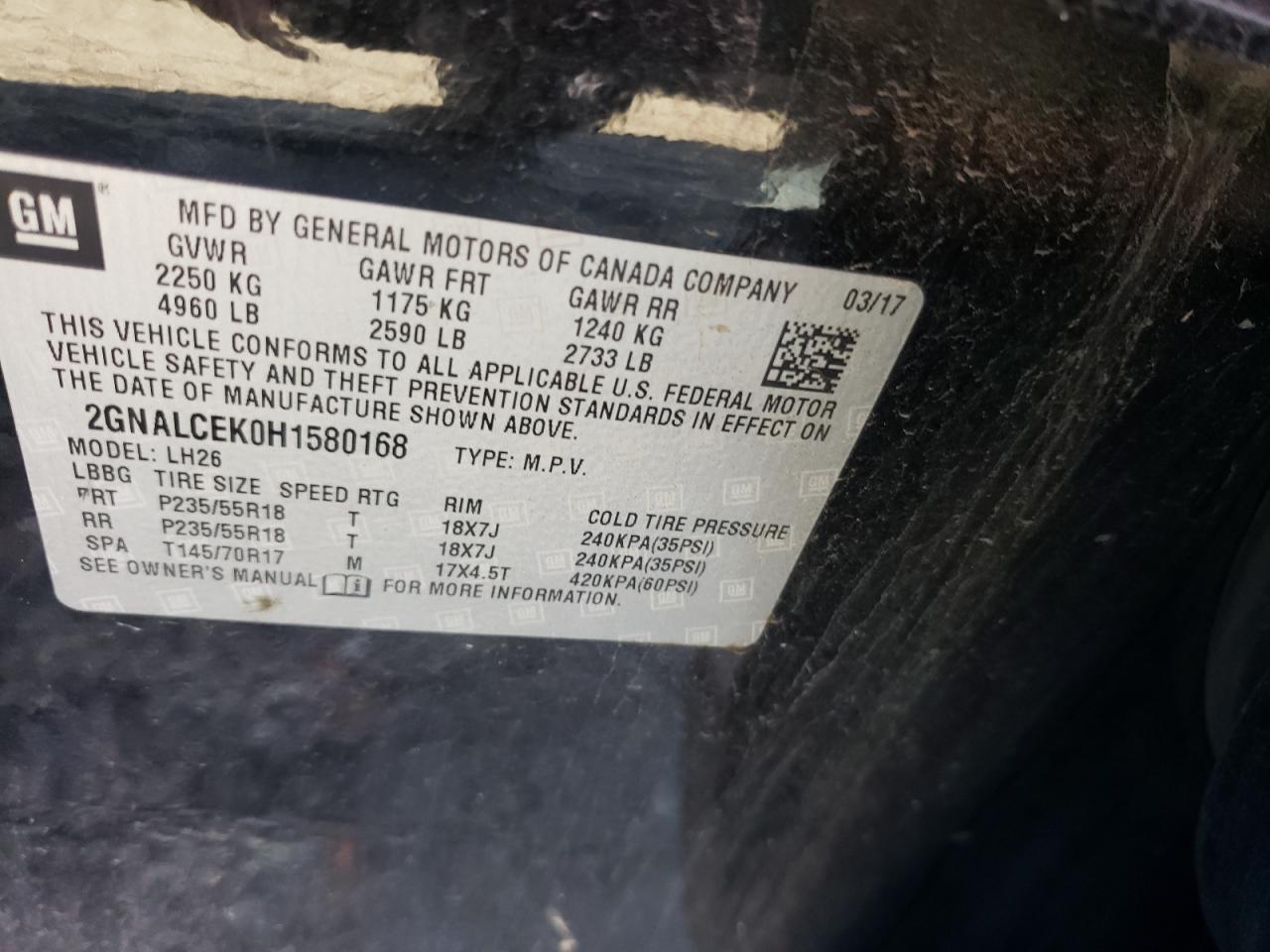 CHEVROLET EQUINOX LT