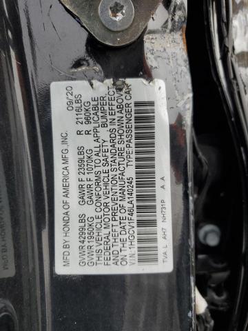 2020 HONDA ACCORD EX - 1HGCV1F46LA140245