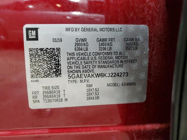 2019 BUICK ENCLAVE ES - 5GAEVAKW6KJ224273