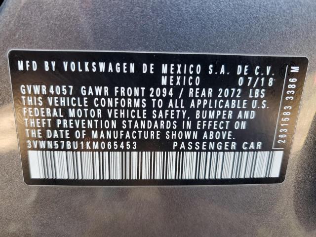 2019 VOLKSWAGEN JETTA S 3VWN57BU1KM065453