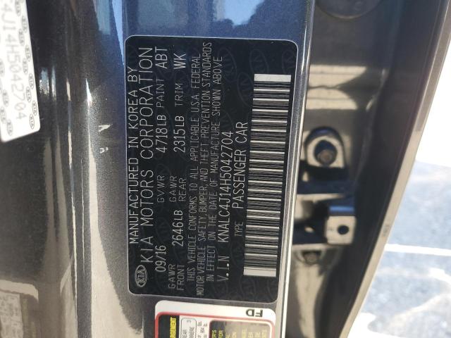 2017 KIA CADENZA PR - KNALC4J14H5042704