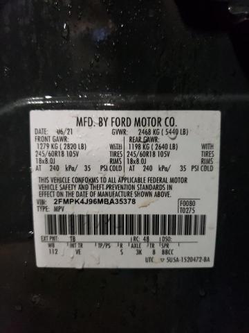 2021 FORD EDGE SEL - 2FMPK4J96MBA35378
