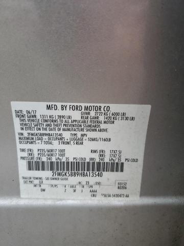 2017 FORD FLEX SE 2FMGK5B89HBA13540