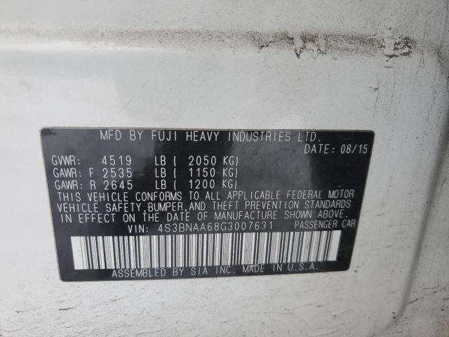 2016 SUBARU LEGACY 2.5 - 4S3BNAA68G3007631