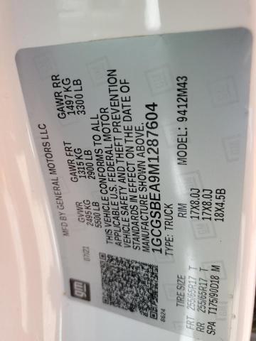 2021 CHEVROLET COLORADO - 1GCGSBEA9M1287604