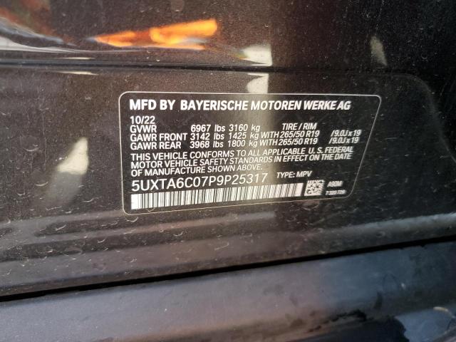 2023 BMW X5 XDRIVE4 5UXTA6C07P9P25317