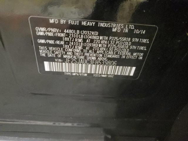 2015 SUBARU FORESTER 2 - JF2SJAUC3FH539806
