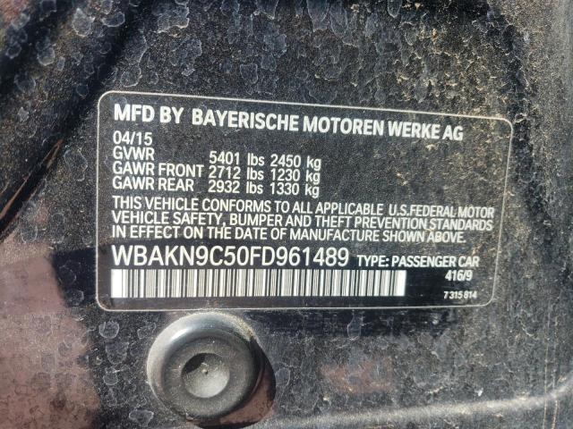 2015 BMW 550 I WBAKN9C50FD961489