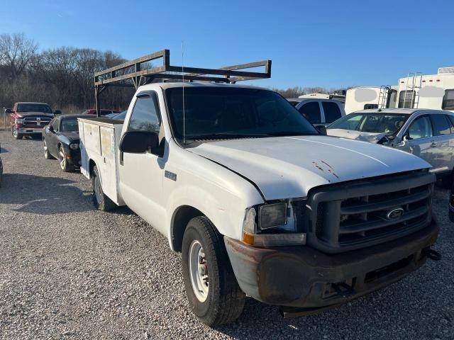 FORD F250 SUPER 2004 white pickup gas 1FDNF20L54EA09078 photo #1