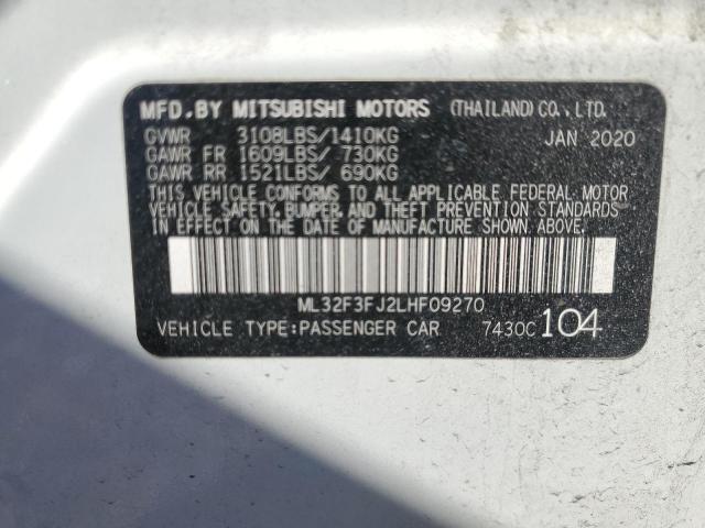 2020 MITSUBISHI MIRAGE G4 - ML32F3FJ2LHF09270