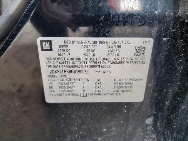 2016 GMC TERRAIN SL - 2GKFLTEK8G6190035