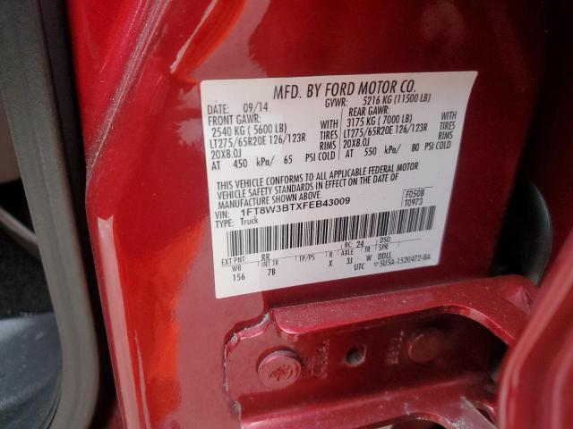 2015 FORD F350 SUPER - 1FT8W3BTXFEB43009