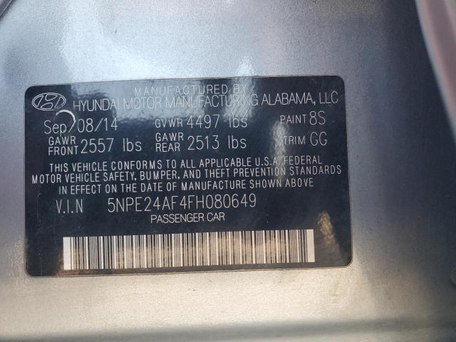 2015 HYUNDAI SONATA SE - 5NPE24AF4FH080649