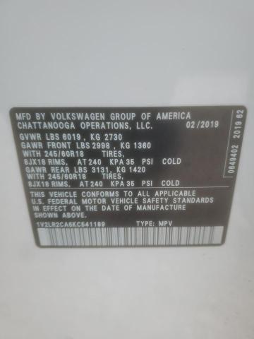 2019 VOLKSWAGEN ATLAS SE - 1V2LR2CA5KC541189