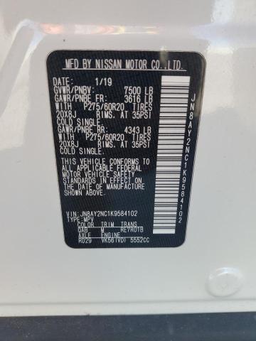 2019 NISSAN ARMADA SV JN8AY2NC1K9584102