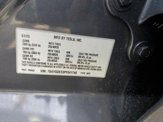2023 TESLA MODEL Y - 7SAYGDEE6PF841748