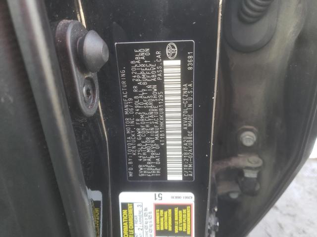 2019 TOYOTA CAMRY L - 4T1B11HKXKU811295
