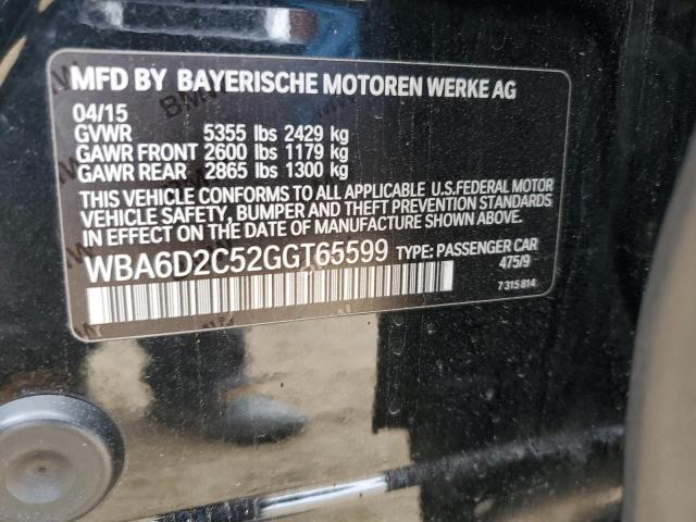 2016 BMW 640 XI GRA - WBA6D2C52GGT65599