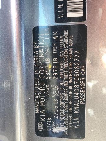 2016 KIA K900 KNALU4D37G6032722