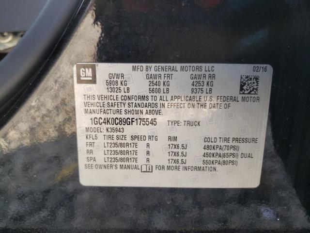 2016 CHEVROLET SILVERADO - 1GC4K0C89GF175545