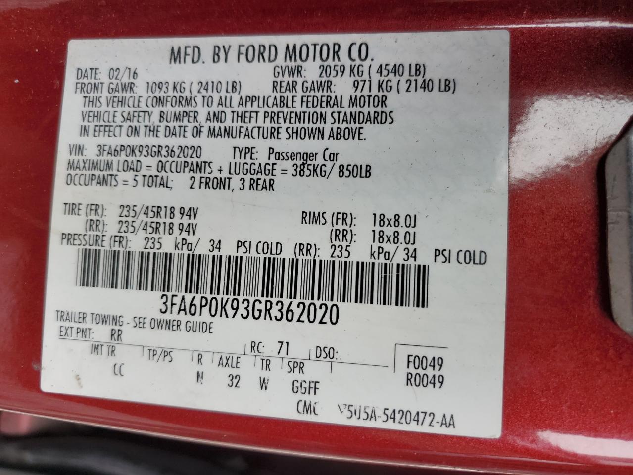 FORD FUSION TITANIUM