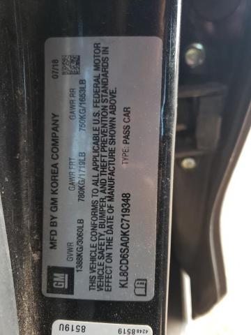 2019 CHEVROLET SPARK 1LT - KL8CD6SA0KC719348