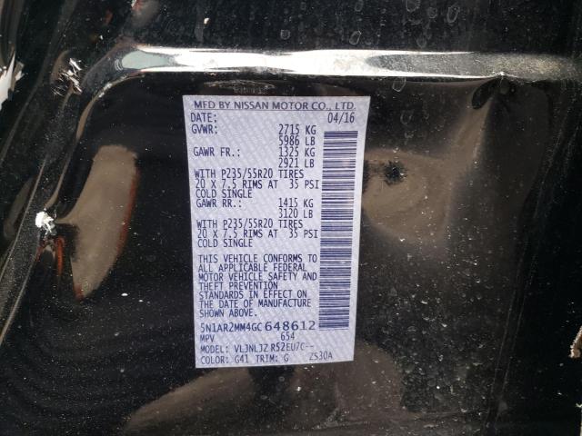 2016 NISSAN PATHFINDER - 5N1AR2MM4GC648612