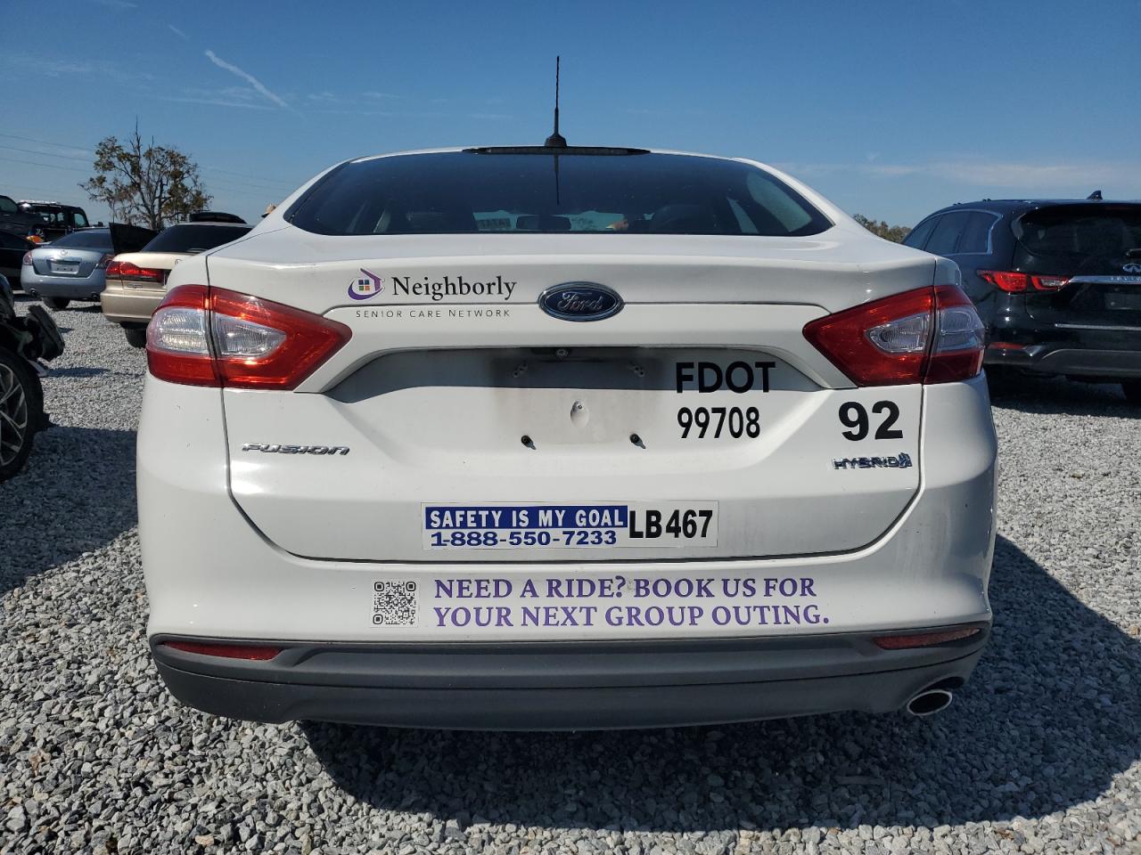 Lot #3305307343 2015 FORD FUSION S H