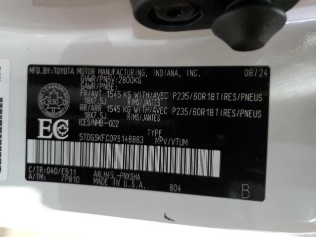 2024 TOYOTA SIENNA LE - 5TDGSKFC0RS146883