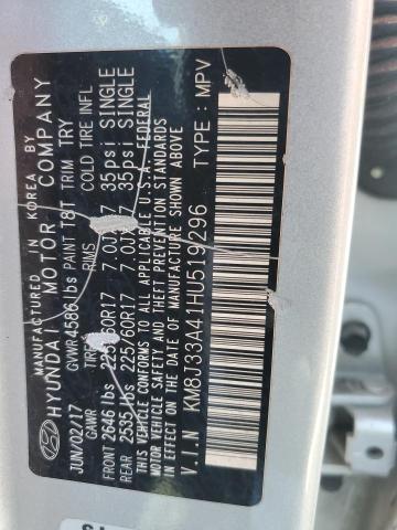 2017 HYUNDAI TUCSON LIM - KM8J33A41HU519296