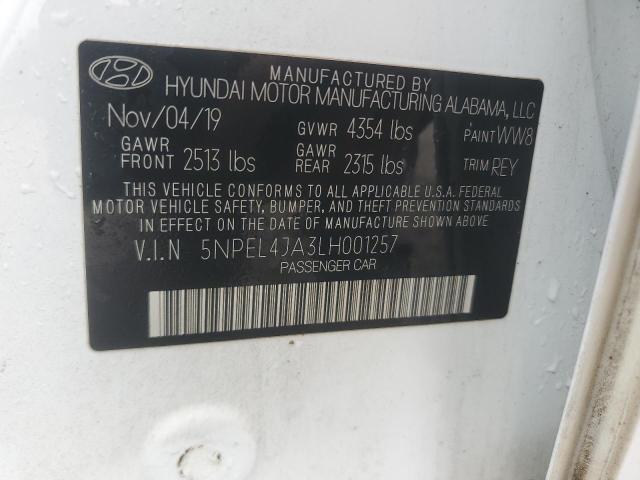 2020 HYUNDAI SONATA SEL - 5NPEL4JA3LH001257