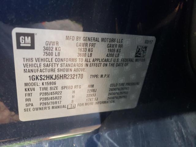 2017 GMC YUKON XL D - 1GKS2HKJ6HR232170