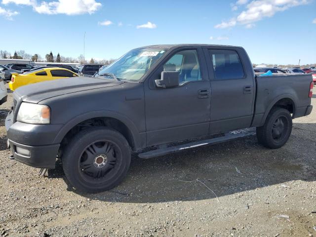 FORD F150 SUPER 2005 black  gas 1FTPW14555KD57436 photo #1