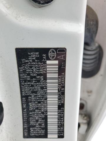 2016 TOYOTA COROLLA L - 2T1BURHE1GC581302