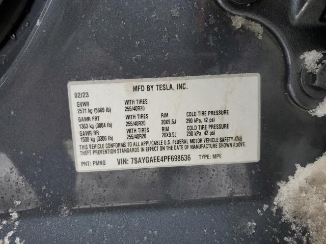 2023 TESLA MODEL Y - 7SAYGAEE4PF698636
