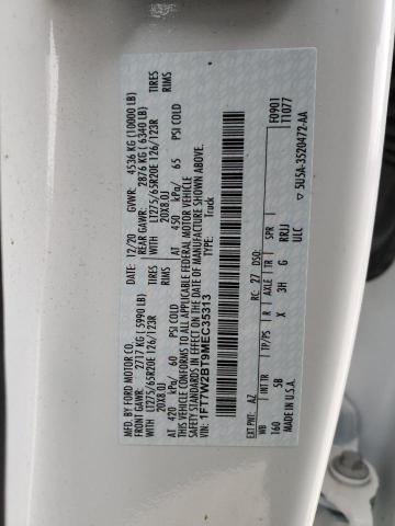 2021 FORD F250 SUPER - 1FT7W2BT9MEC35313
