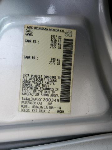 2016 NISSAN ALTIMA 2.5 - 1N4AL3AP0GC200349