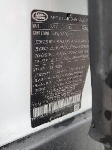 2018 LAND ROVER RANGE ROVE - SALWZ2SE8JA186704