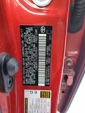 2017 TOYOTA PRIUS JTDKARFU1H3539824