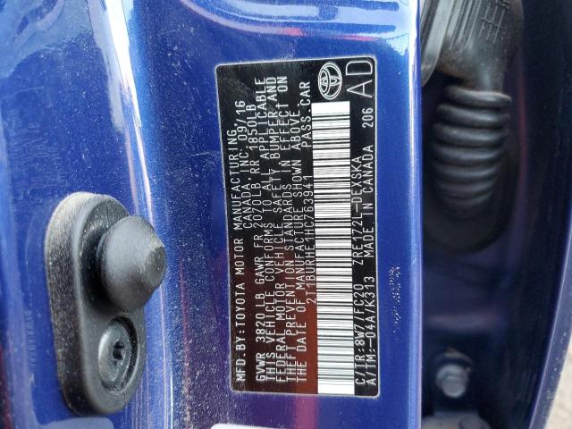 2017 TOYOTA COROLLA L - 2T1BURHE1HC763941