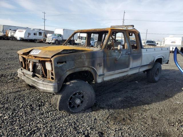 FORD F250 1986 white  diesel 1FTHX261XGKB48732 photo #1