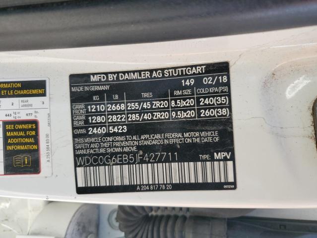 2018 MERCEDES-BENZ GLC 43 4MA WDC0G6EB5JF427711