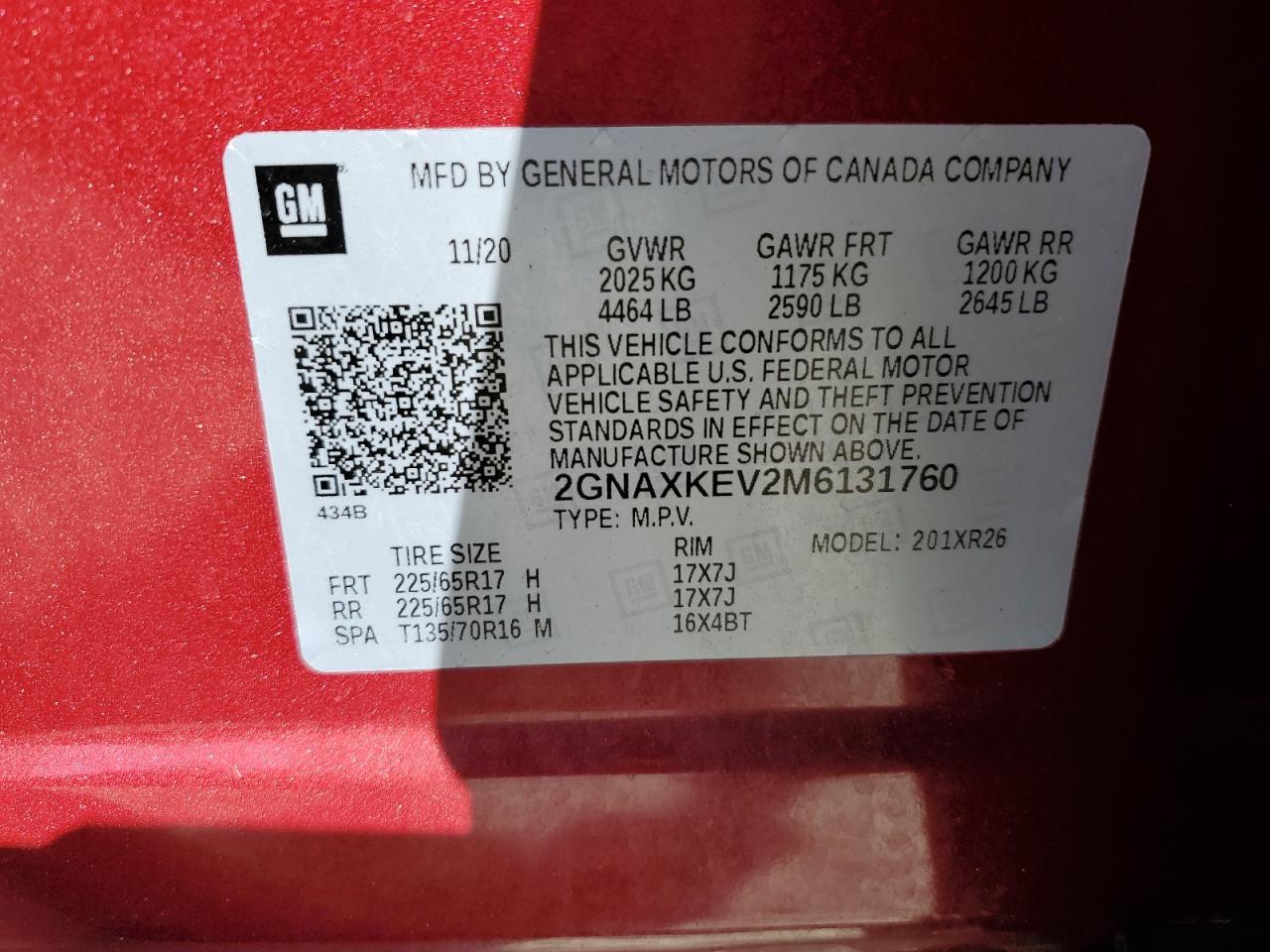 CHEVROLET EQUINOX LT