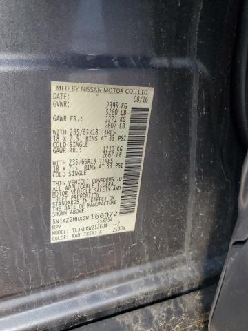 2016 NISSAN MURANO S - 5N1AZ2MHXGN166072