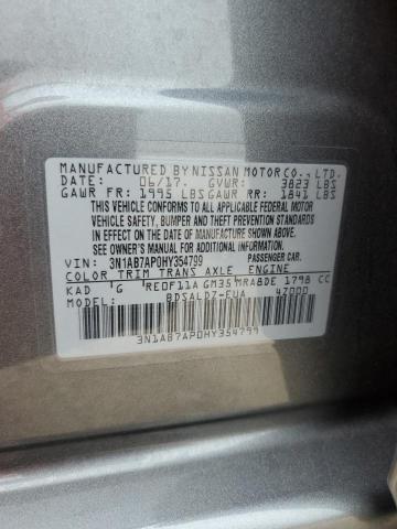 2017 NISSAN SENTRA S - 3N1AB7AP0HY354799