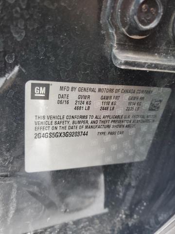 2016 BUICK REGAL PREM 2G4GS5GX3G9203744