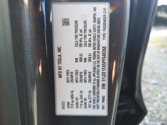 2023 TESLA MODEL 3 - 5YJ3E1EA5PF648368