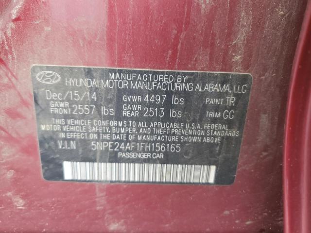 2015 HYUNDAI SONATA SE - 5NPE24AF1FH156165